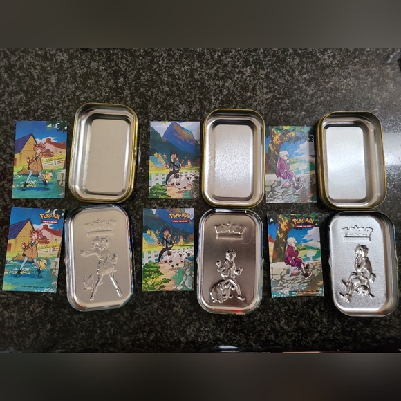 Pokémon Mini Tin X3 w/ Mini Art Card and Sticker (Empty) - Picture 9 of 9